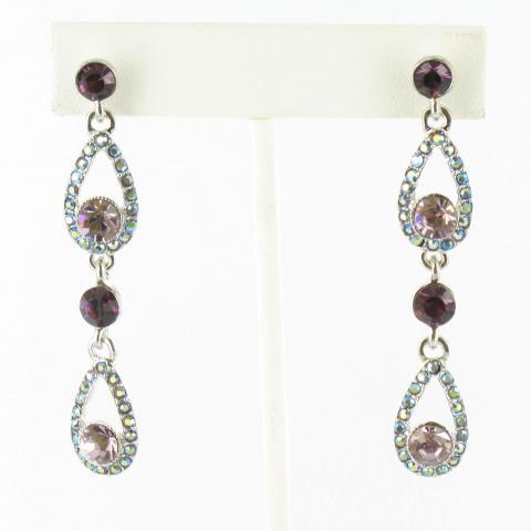 Helen's Heart Earrings JE-X004323-S-Purple
