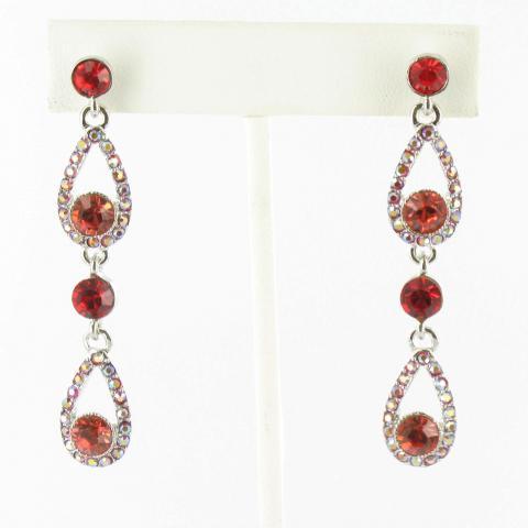 Helen's Heart Earrings JE-X004323-S-Red