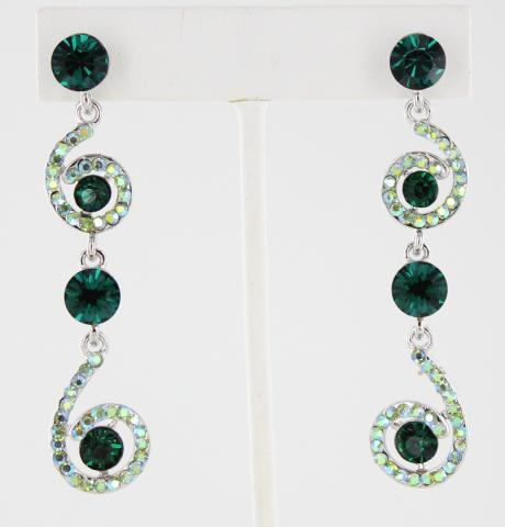 Helen's Heart Earrings JE-X004377-S-Emerald