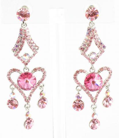 Helen's Heart Earrings JE-X004641-S-Pink