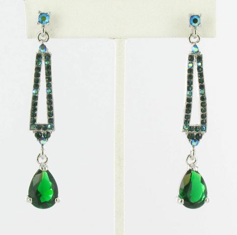 Helen's Heart Earrings JE-X005036-S-Emerald