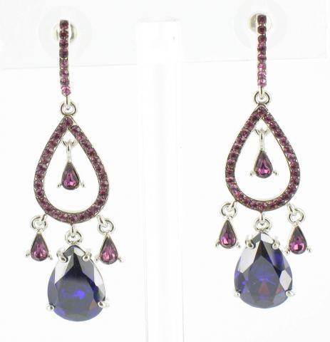 Helen's Heart Earrings JE-X005037-S-Purple