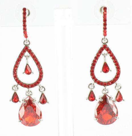 Helen's Heart Earrings JE-X005037-S-Red