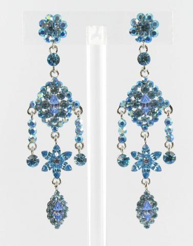 Helen's Heart Earrings JE-X005038-S-Aqua-Blue