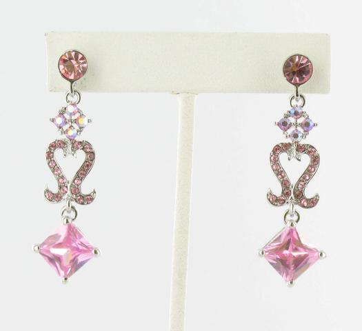 Helen's Heart Earrings JE-X005045-S-Pink