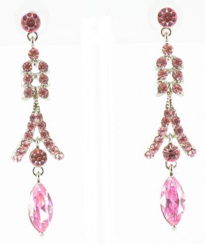 Helen's Heart Earrings JE-X005113-S-Light-Rose-Pink