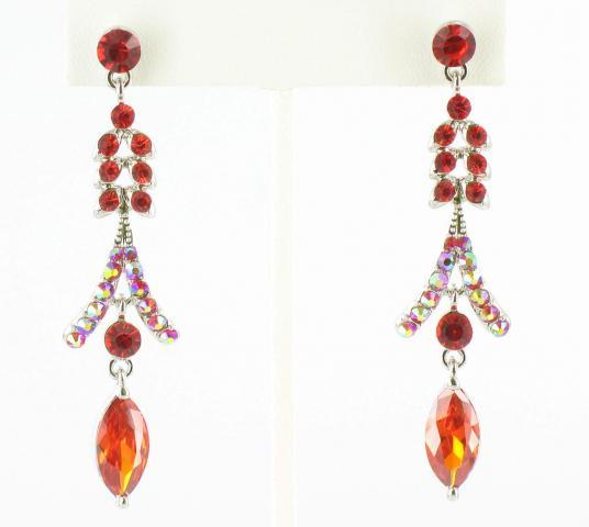 Helen's Heart Earrings JE-X005113-S-Red