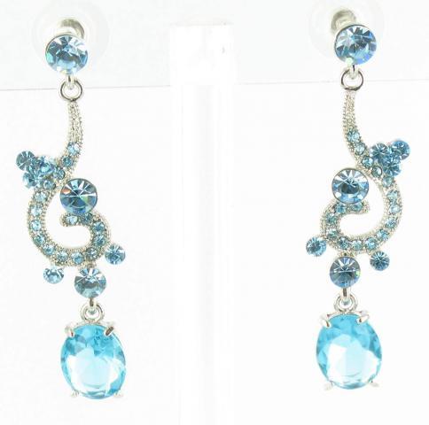 Helen's Heart Earrings JE-X005119-S-CBO-Blue