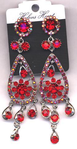Helen's Heart Earrings JE-X005173-S-Red