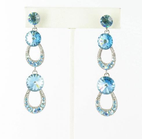 Helen's Heart Earrings JE-X005200-S-Aquamarine-Blue