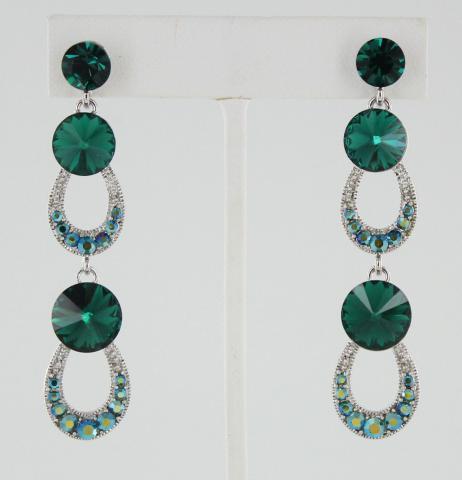 Helen's Heart Earrings JE-X005200-S-Emerald