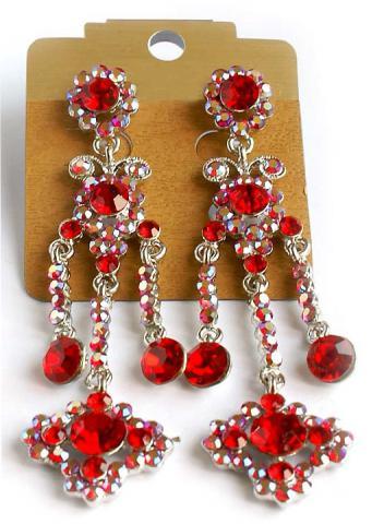 Helen's Heart Earrings JE-X005203-S-Red