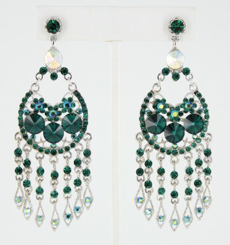 Helen's Heart Earrings JE-X005207-S-Emerald