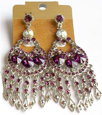 Helen's Heart Earrings JE-X005207-S-Purple