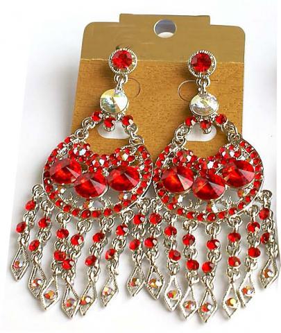 Helen's Heart Earrings JE-X005207-S-Red