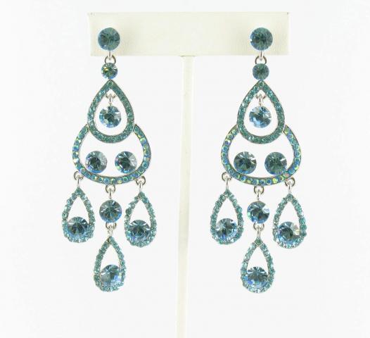 Helen's Heart Earrings JE-X005489-S-Aquamarine-Blue