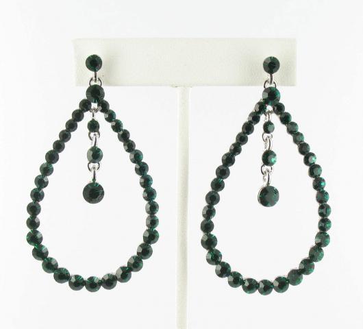 Helen's Heart Earrings JE-X005529-S-Emerald