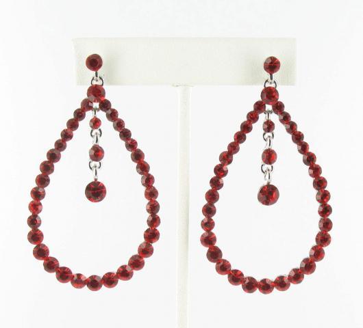 Helen's Heart Earrings JE-X005529-S-Red