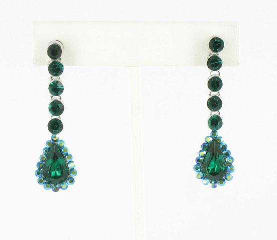 Helen's Heart Earrings JE-X005533-S-Emerald
