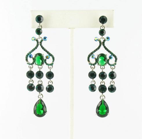 Helen's Heart Earrings JE-X005536-S-Emerald