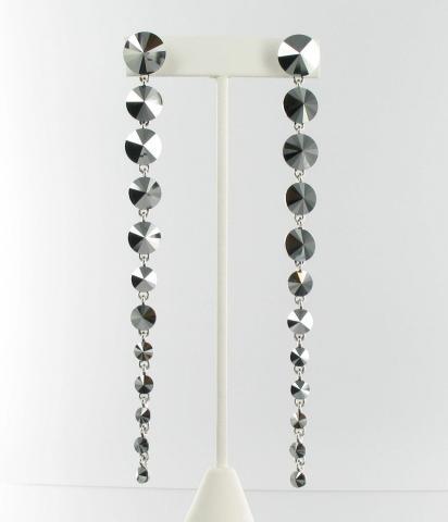 Helen's Heart Earrings JE-X006333-Silver-Hematite-Black