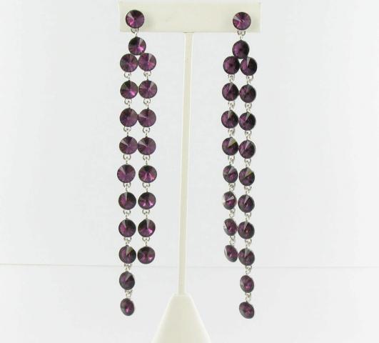 Helen's Heart Earrings JE-X006334-S-Purple