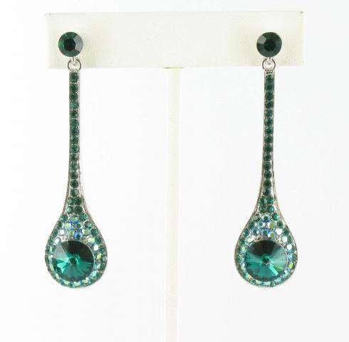 Helen's Heart Earrings JE-X006346-S-Emerald