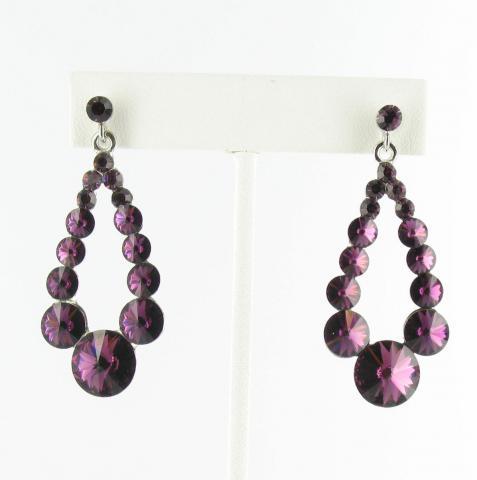 Helen's Heart Earrings JE-X006373-S-Purple