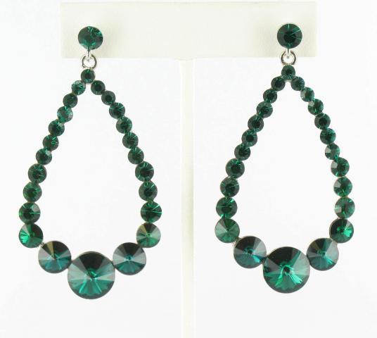 Helen's Heart Earrings JE-X006395-S-Emerald