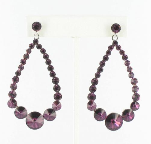 Helen's Heart Earrings JE-X006395-S-Purple