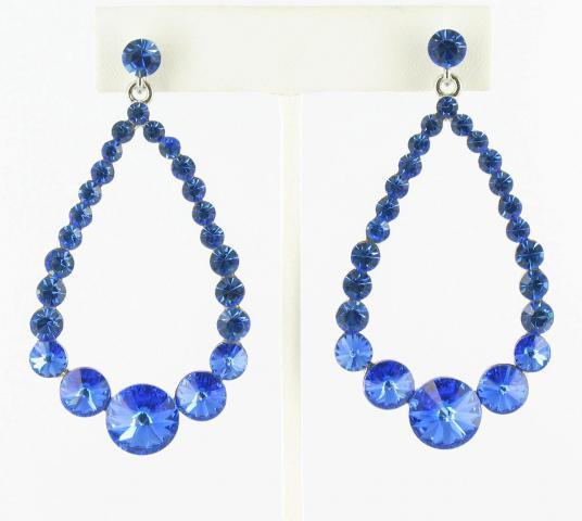 Helen's Heart Earrings JE-X006395-S-Sapphire-Blue