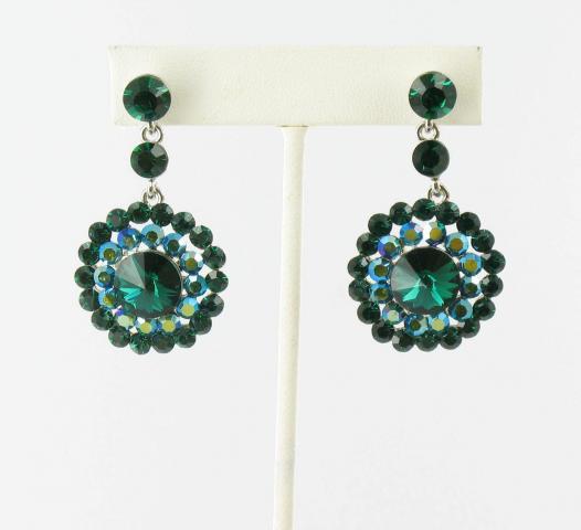 Helen's Heart Earrings JE-X007088-S-Emerald