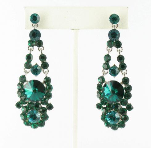 Helen's Heart Earrings JE-X007126-S-Emerald