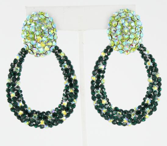 Helen's Heart Earrings JE-X007127-S-Emerald