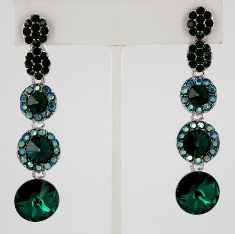 Helen's Heart Earrings JE-X007172-S-Emerald