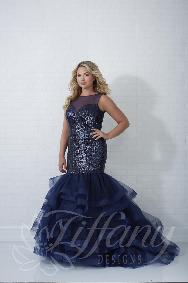 tiffany plus size prom dresses