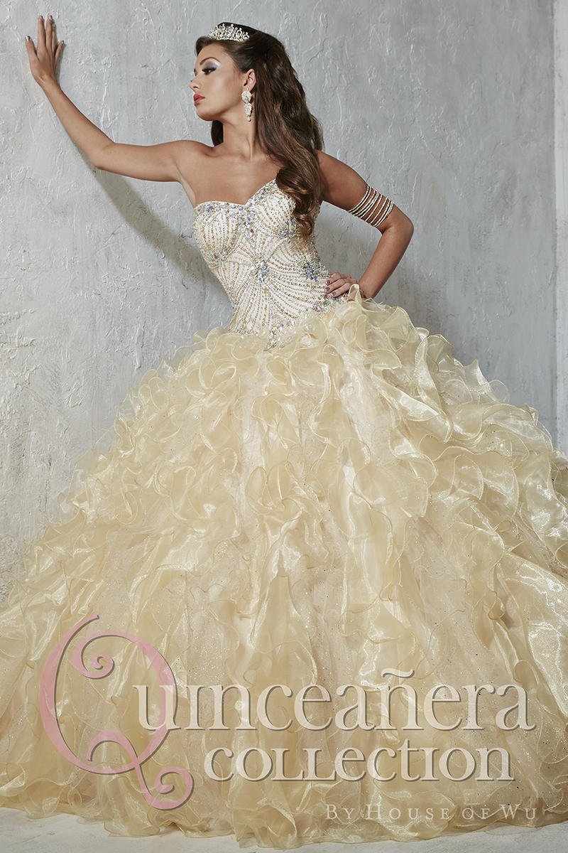 tan quinceanera dresses