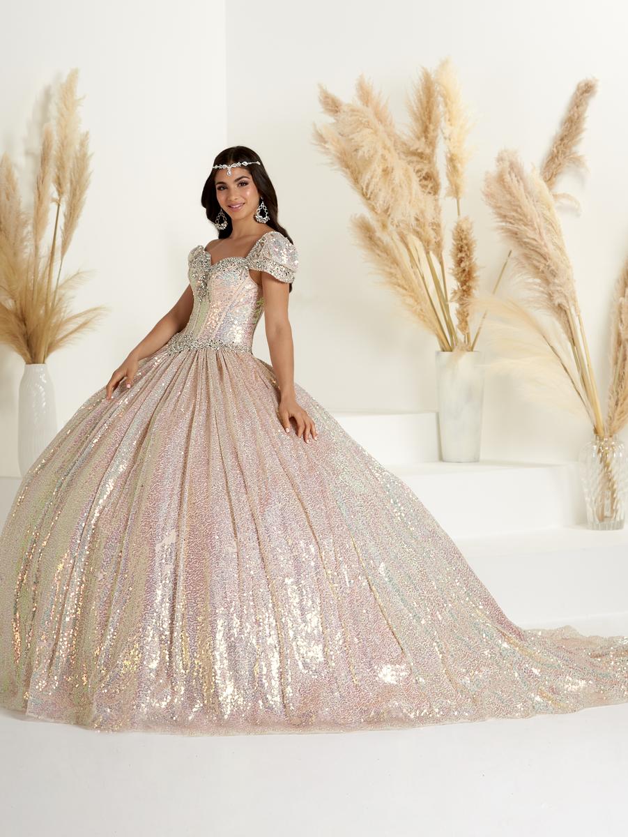 Long Strapless Ball Gown Glitter Quinceanera Dress  The Dress Outlet