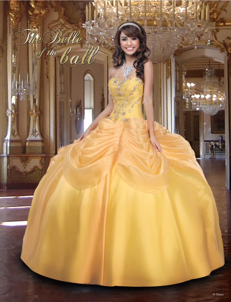 beauty and the beast prom dress