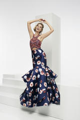 5934A Navy Multi Floral front