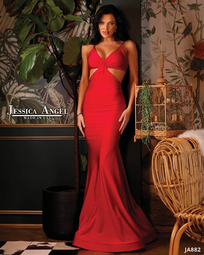 Jessica Angel Collection - Jersey Cut Out Gown 882