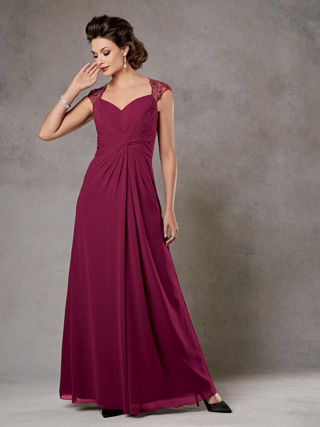 sangria mother of the bride dresses