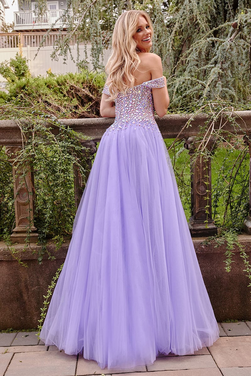 Luxury Evening Gown Princess Purple – D&D Clothing