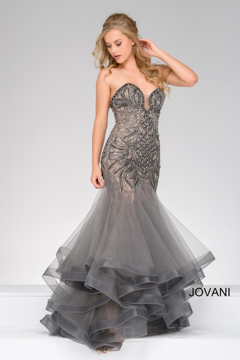 Jovani Dress 3675 | Aqua Mermaid Embellished Sexy Long Dress