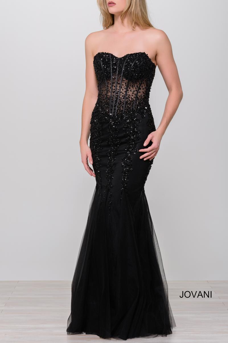 jovani prom dress 5908 Jovani 5908 Prom Long Strapless Mermaid Dress