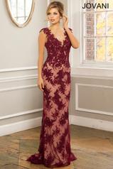 23322 Burgundy/Nude front