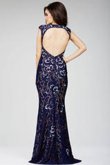 27307 Navy/Nude back