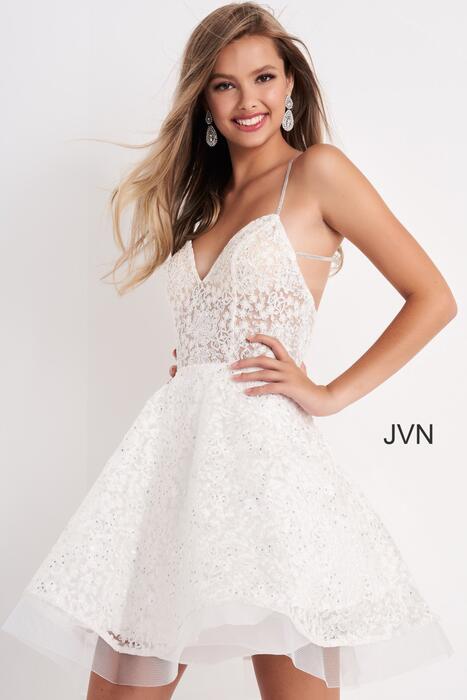 JVN by Jovani Short Formal Homecoming Cocktail Party Dress