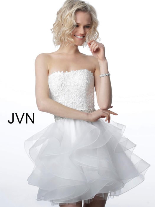 JVN by Jovani Short Formal Homecoming Cocktail Party Dress JVN3099