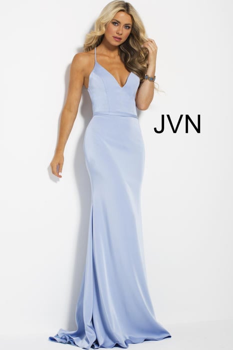 Jovani - Jersey Gown V-Neckline JVN55642